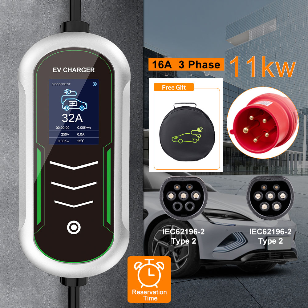 IPENGEN 11KW EV Portable Charg - Portable Ev Charger 32A Type 2 Cee Plug review and price